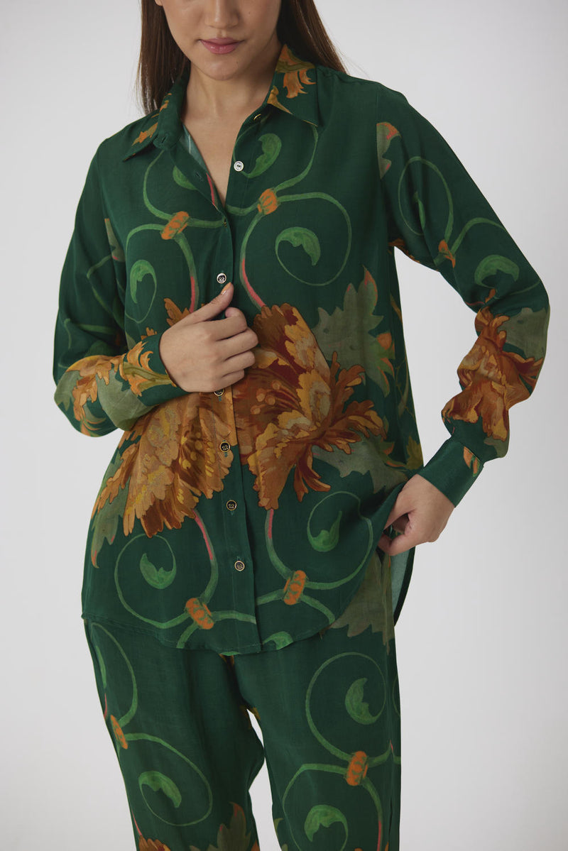 RHODE CO-ORD SET by Yam in green color for women in Singapore