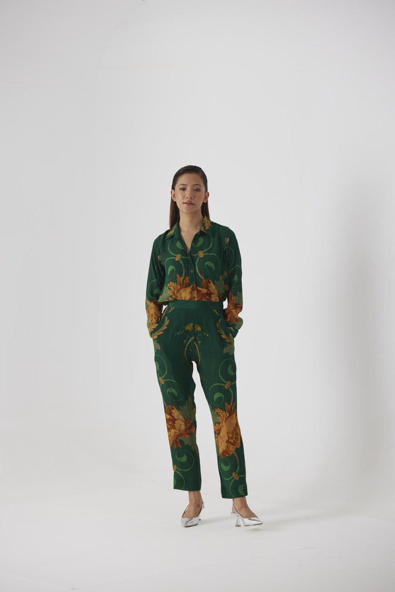 RHODE CO-ORD SET by Yam in green color for women in Singapore