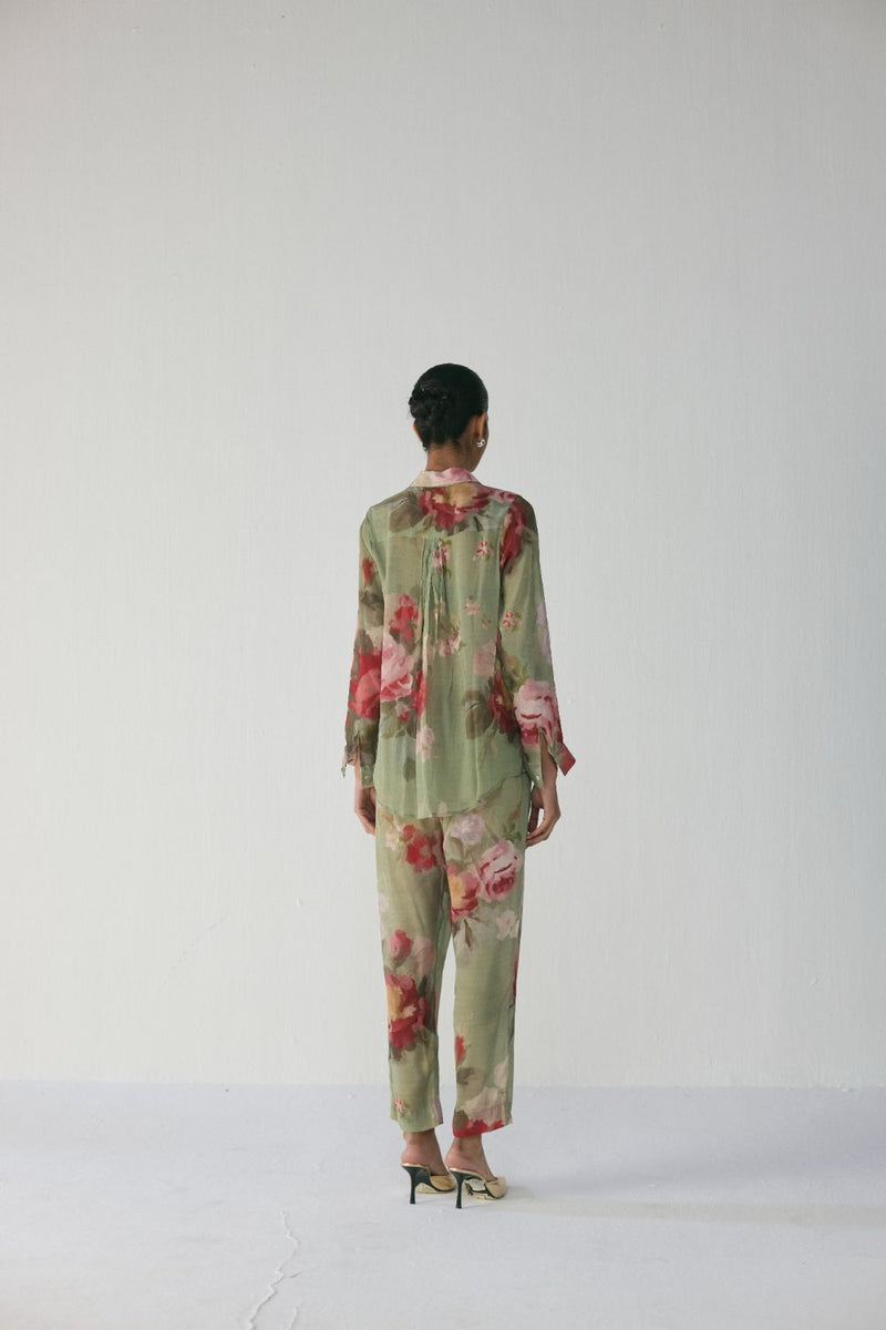 Roos Co-Ord Set by YAM in green color for women in Singapore