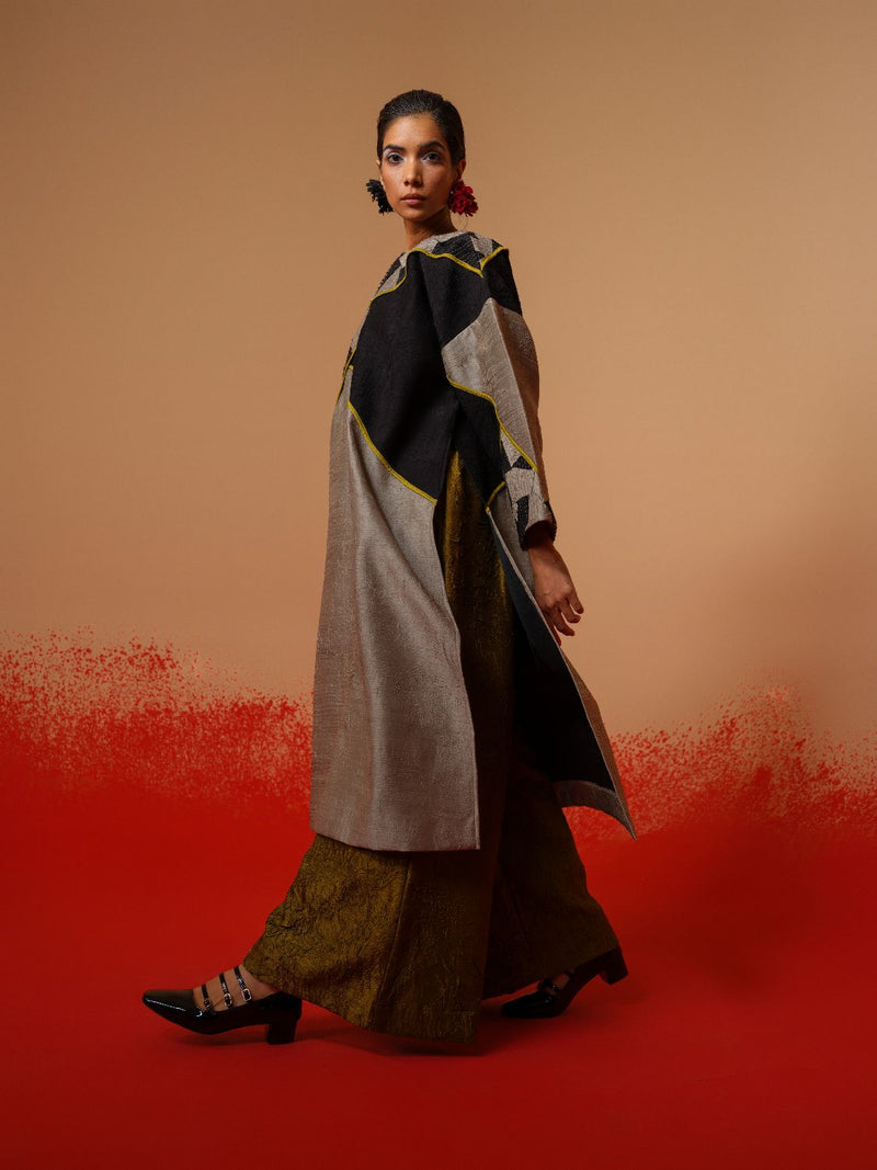 Root Pants-Moss Green mysore silk pants/trousers by Stoique in moss green for women in Singapore