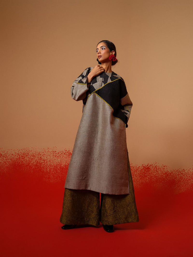 Root Pants-Moss Green mysore silk pants/trousers by Stoique in moss green for women in Singapore