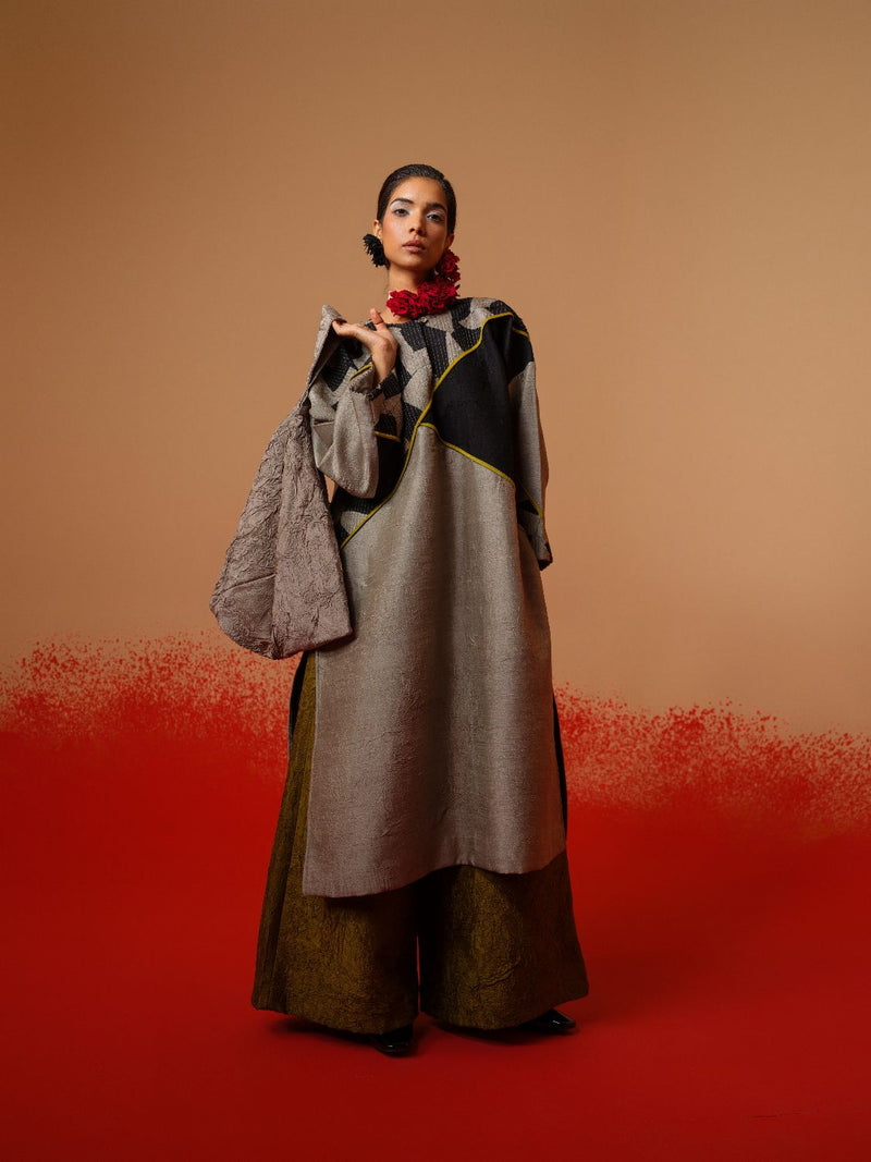 Root Pants-Moss Green mysore silk pants/trousers by Stoique in moss green for women in Singapore