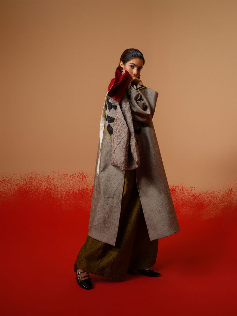 Root Pants-Moss Green mysore silk pants/trousers by Stoique in moss green for women in Singapore