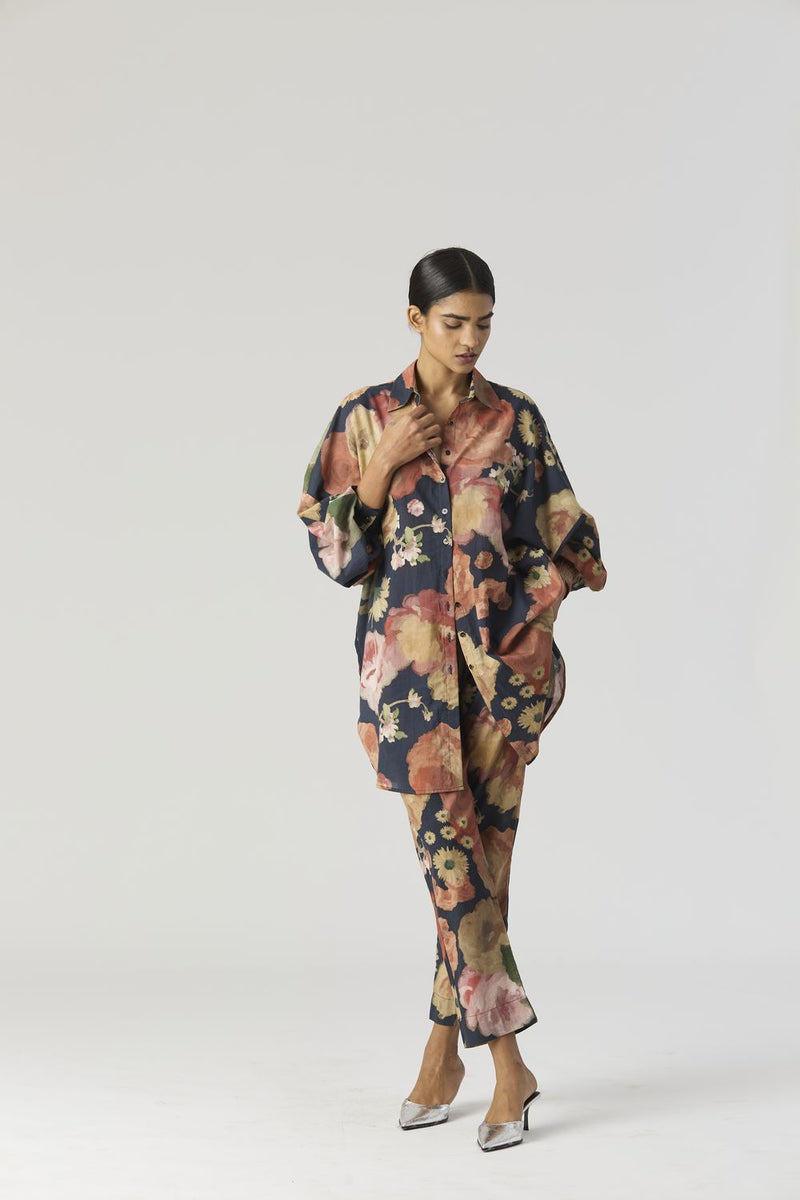 ROSALIA COTTON CO-ORD SET cotton by Yam in black color for women in Singapore