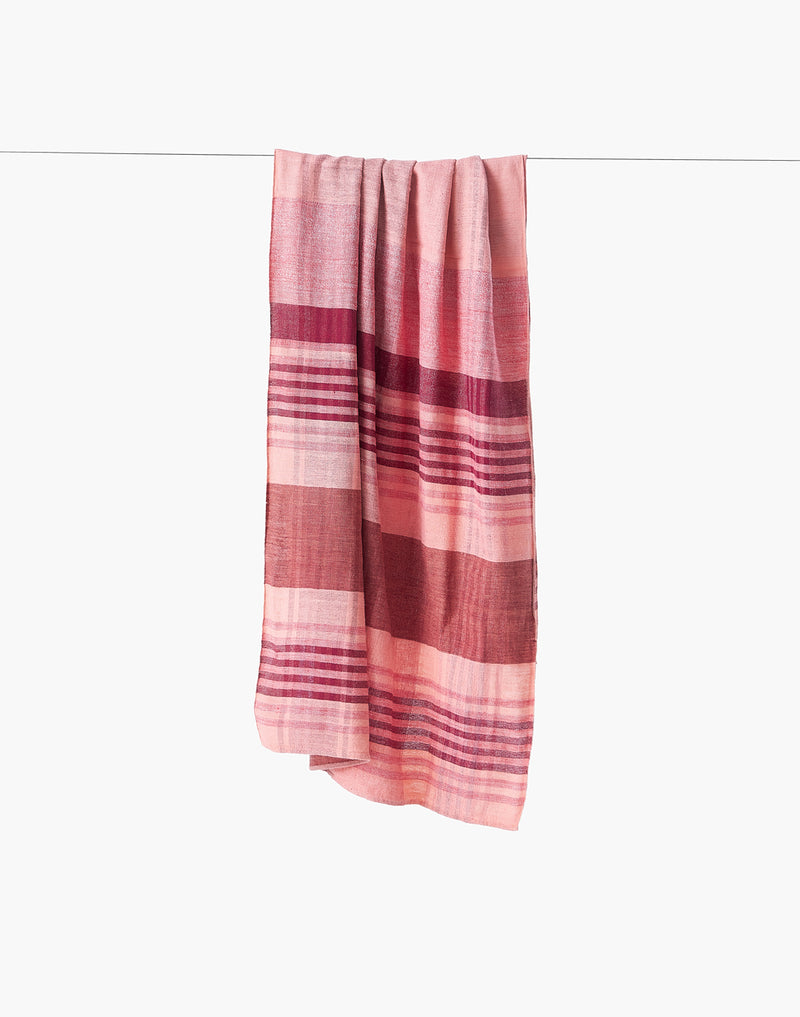 Rosewood Stole cotton by World of Crow in multi color for women in Singapore