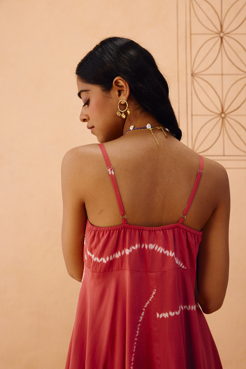 Rosy Sea Lyocell Dress lyocell dress by SUI in terra for women in Singapore