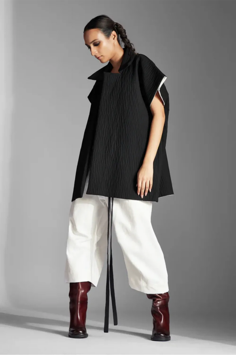 Rov Jacket-Black cotton by Chola in black color for women in Singapore