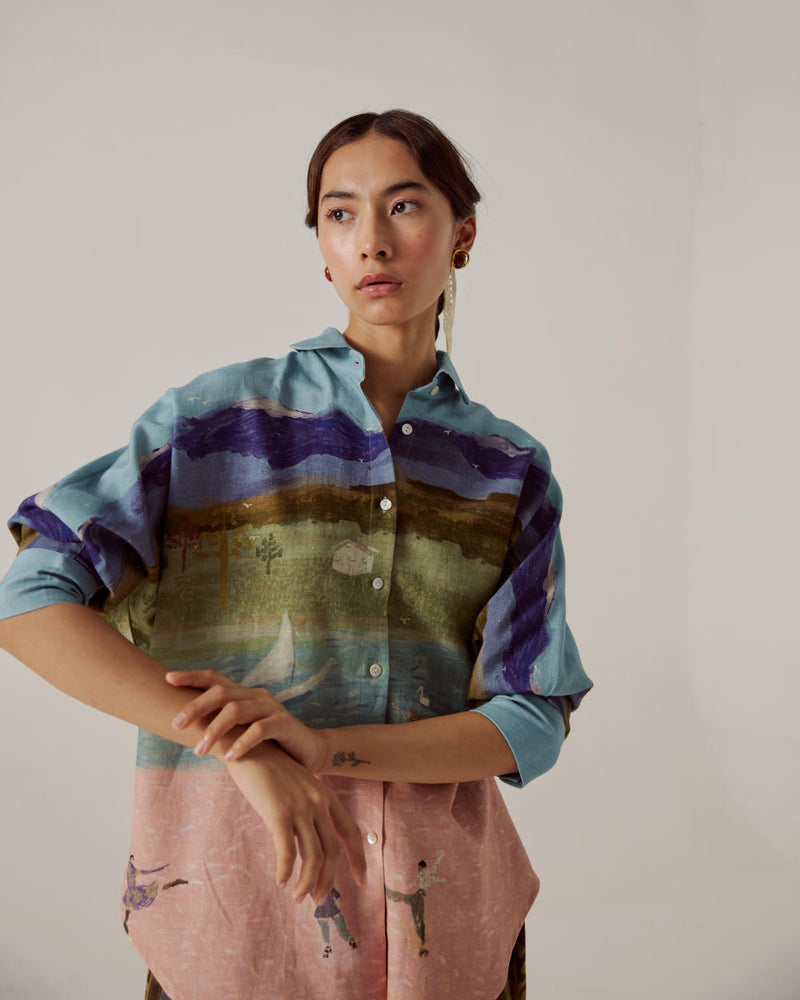 Ruby Set-Skater cotton by CORD in multi for women in Singapore