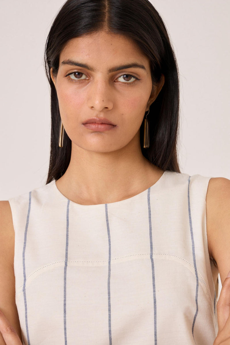 Ruchira Striped Dress cotton by The Summer House for women in Singapore