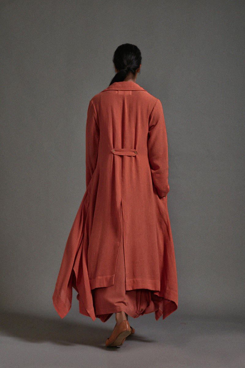 Rust Safari Vari and Koza Set cotton by Mati in rust color for women in Singapore