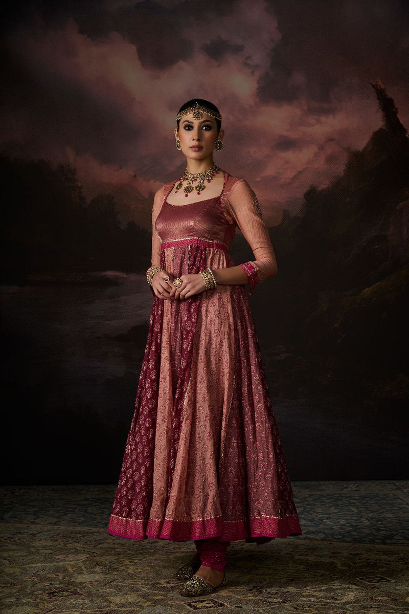 SAIMA KURTA chanderi by SWATTI KAPOOR in multi color for women in Singapore
