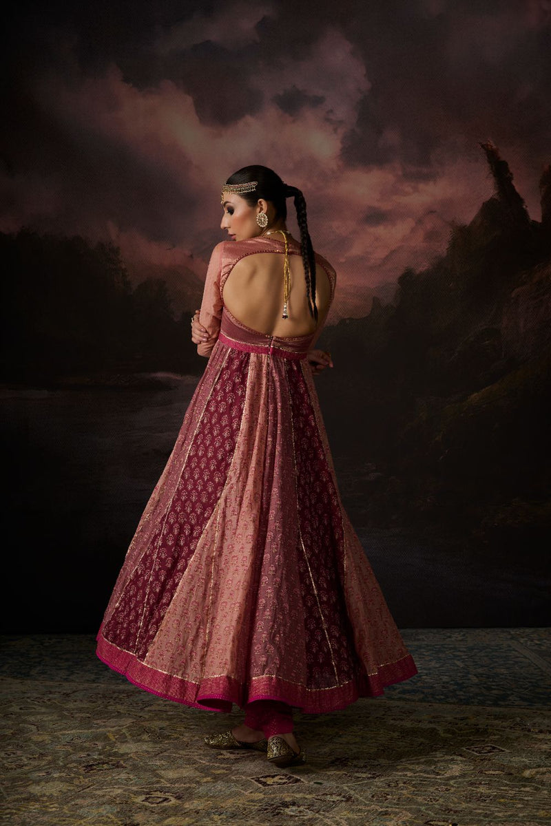 SAIMA KURTA chanderi by SWATTI KAPOOR in multi color for women in Singapore
