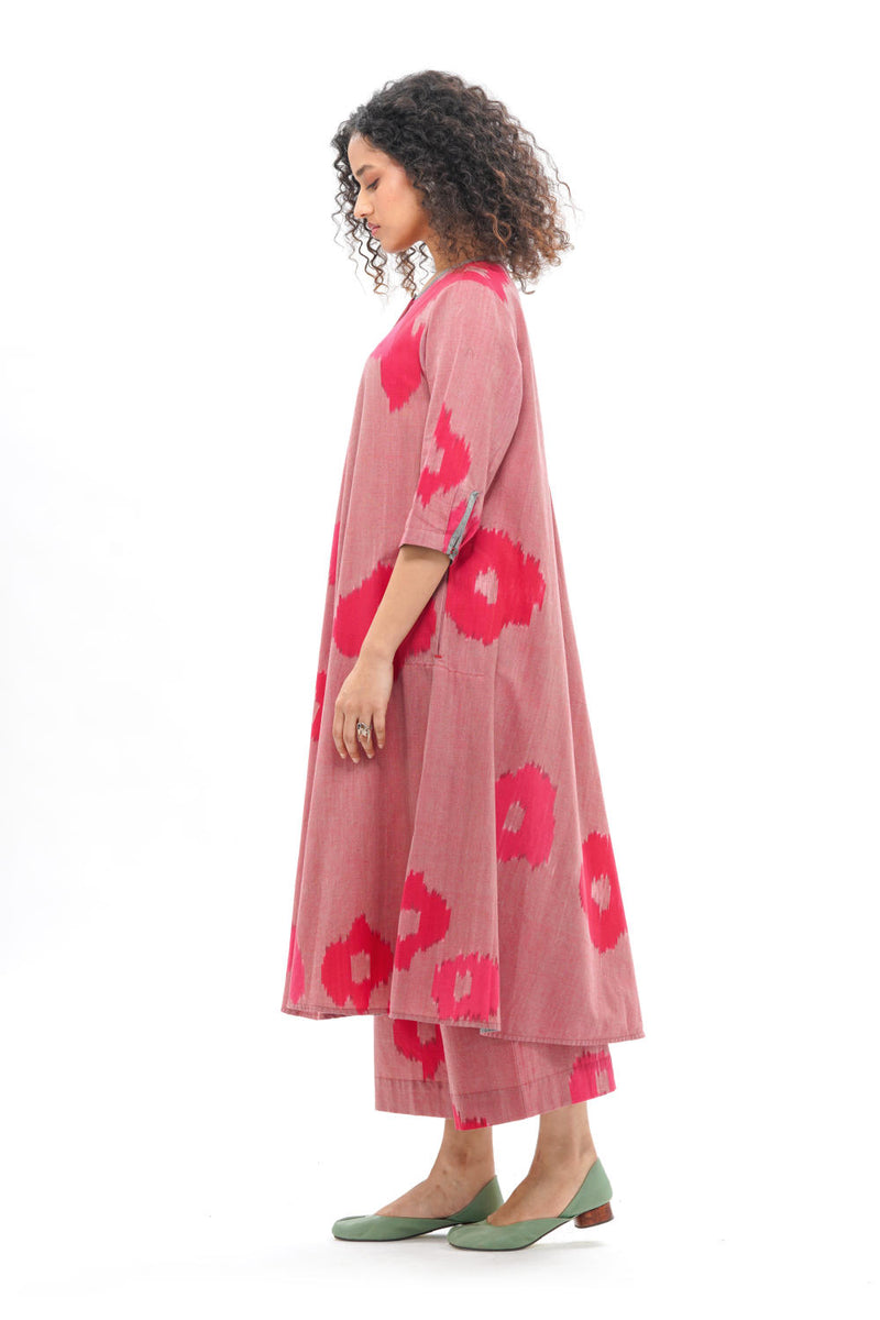 SAKURA BIAS BUTTON DRESS