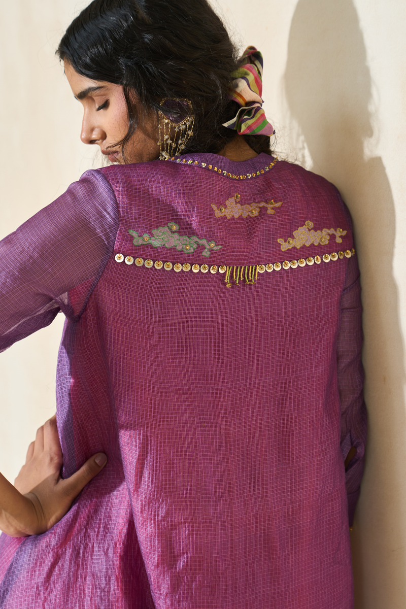 Sam Tunic cotton by SWATTI KAPOOR in purple color for women in Singapore