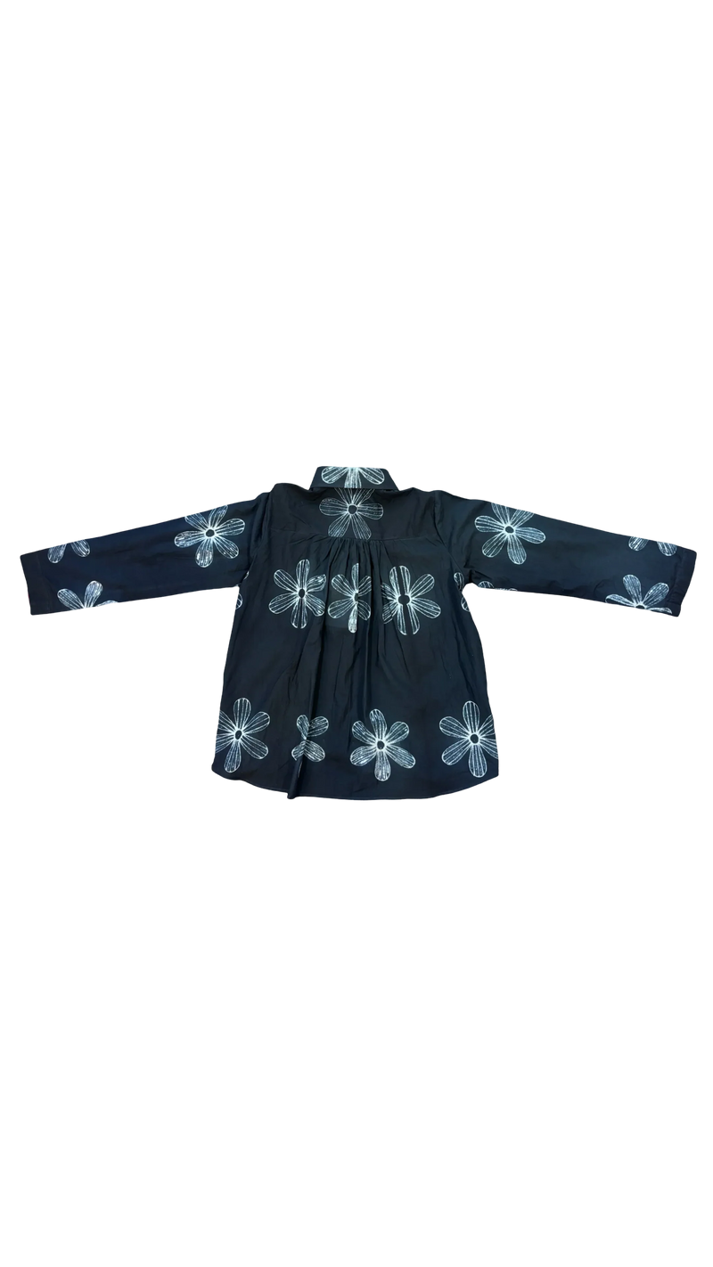 SD Shirt-Grey cotton top/shirt by Ka-Sha in grey for women in Singapore
