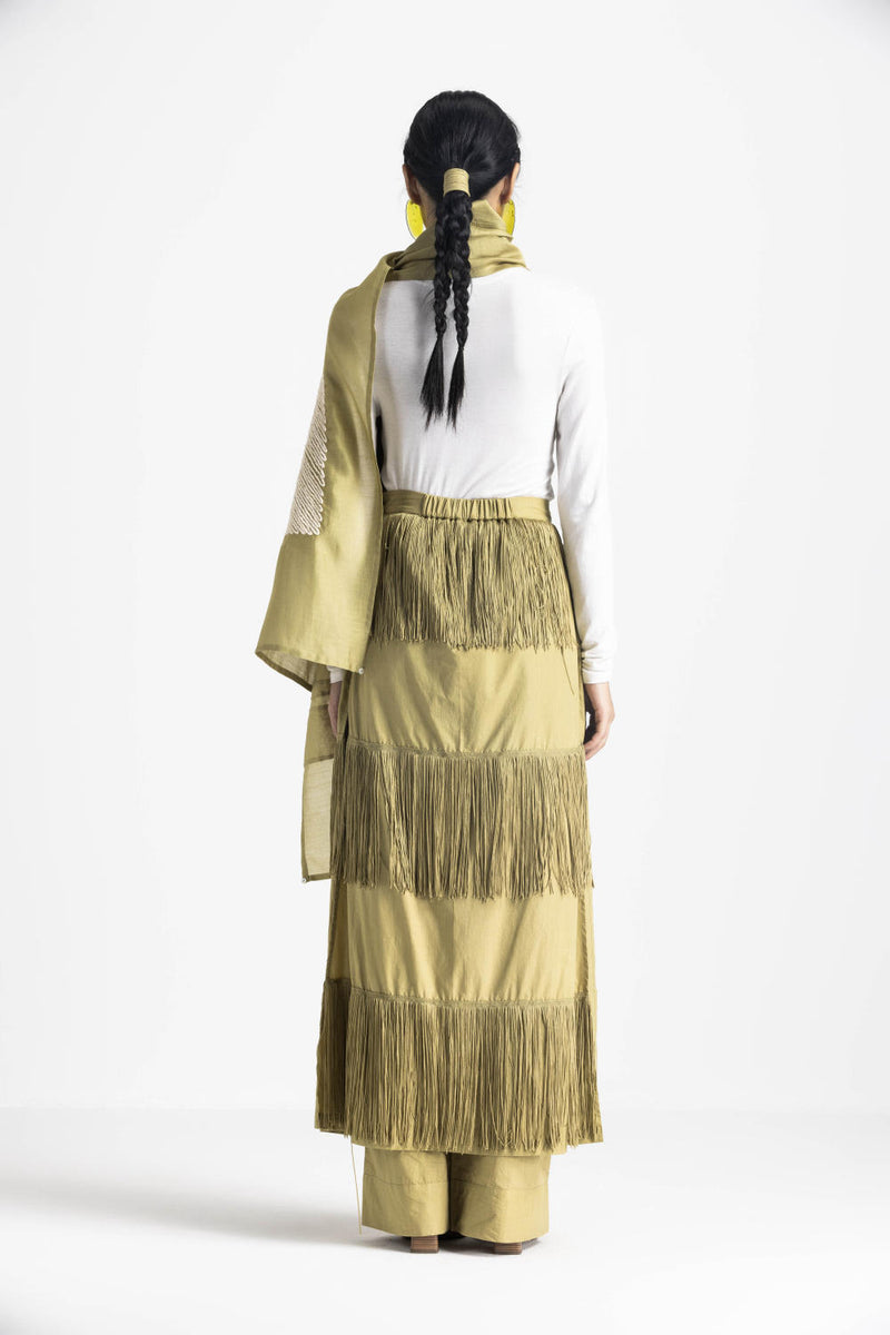 SQUARE EMB. SCARF chanderi by THREE for women in Singapore