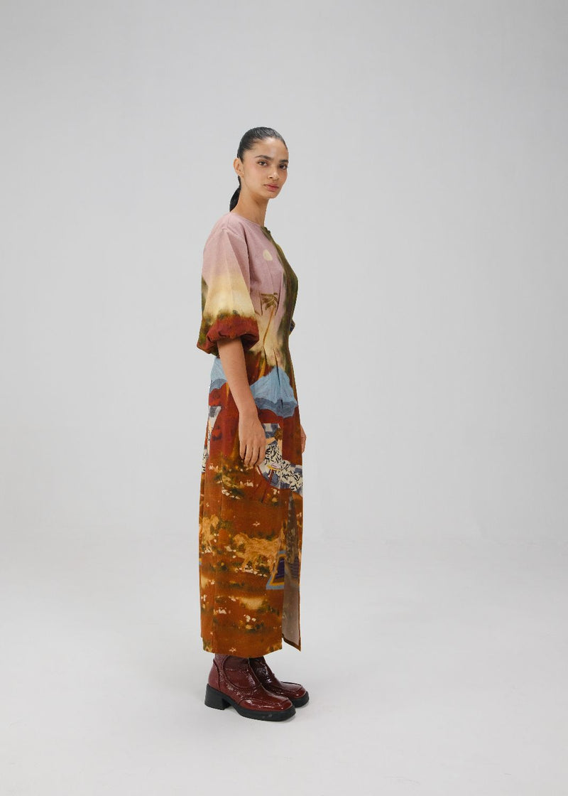 SHAFT DRESS-Lakeside cotton by CORD for women in Singapore