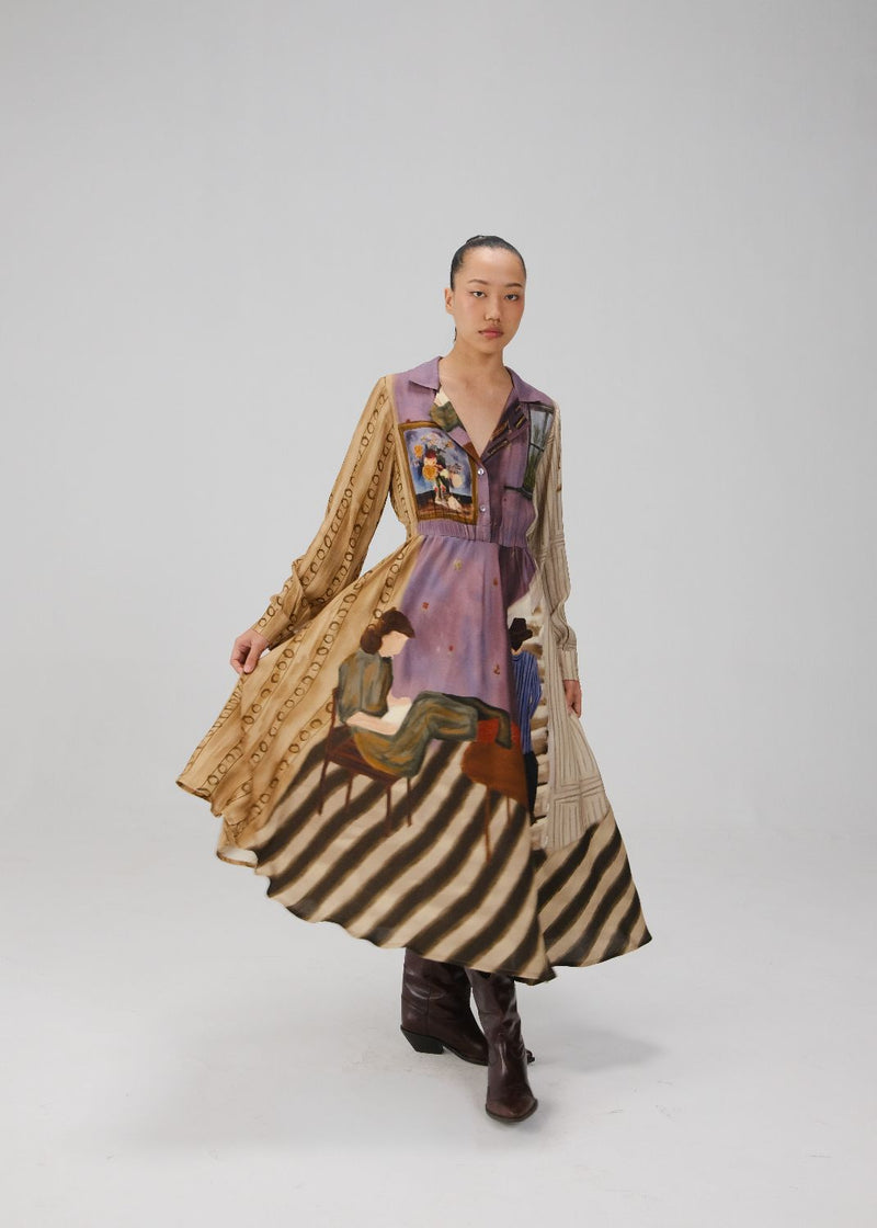 SHIRT DRESS-Living Room cotton by CORD for women in Singapore