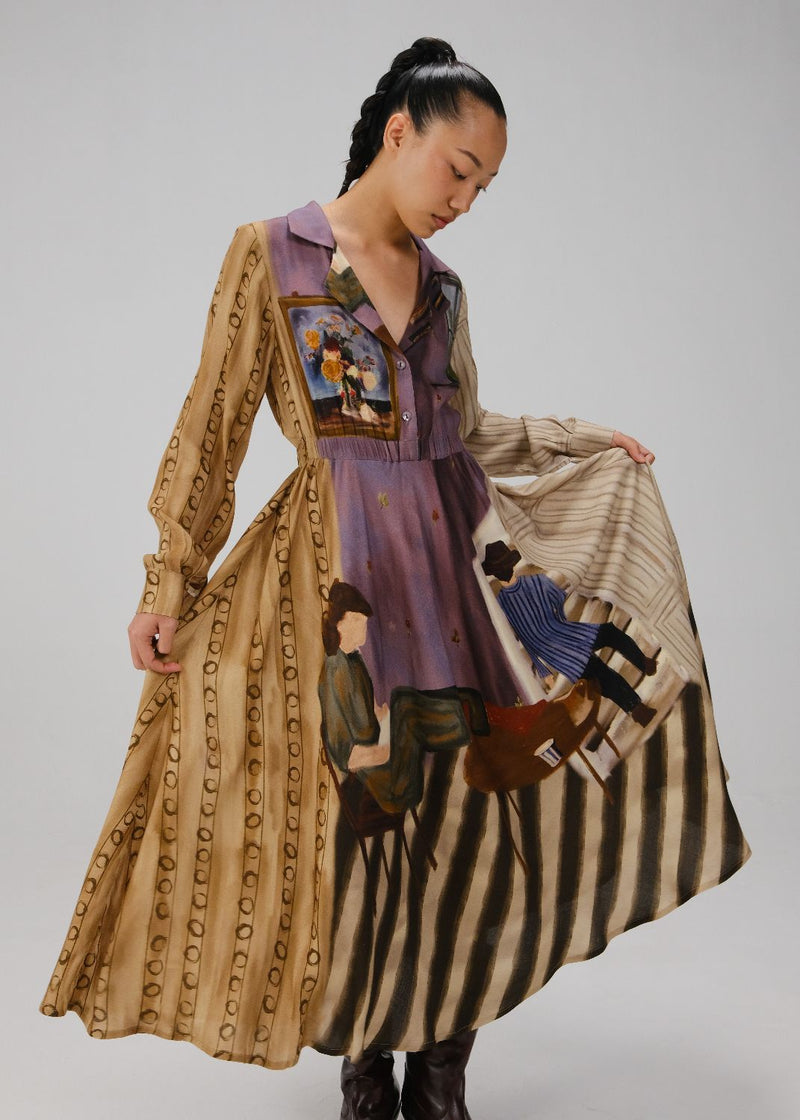 SHIRT DRESS-Living Room cotton by CORD for women in Singapore