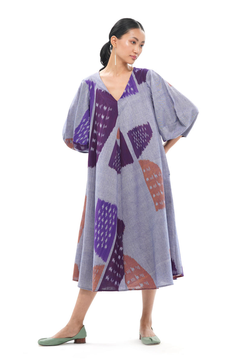 SHOBU LANTERN BIAS DRESS