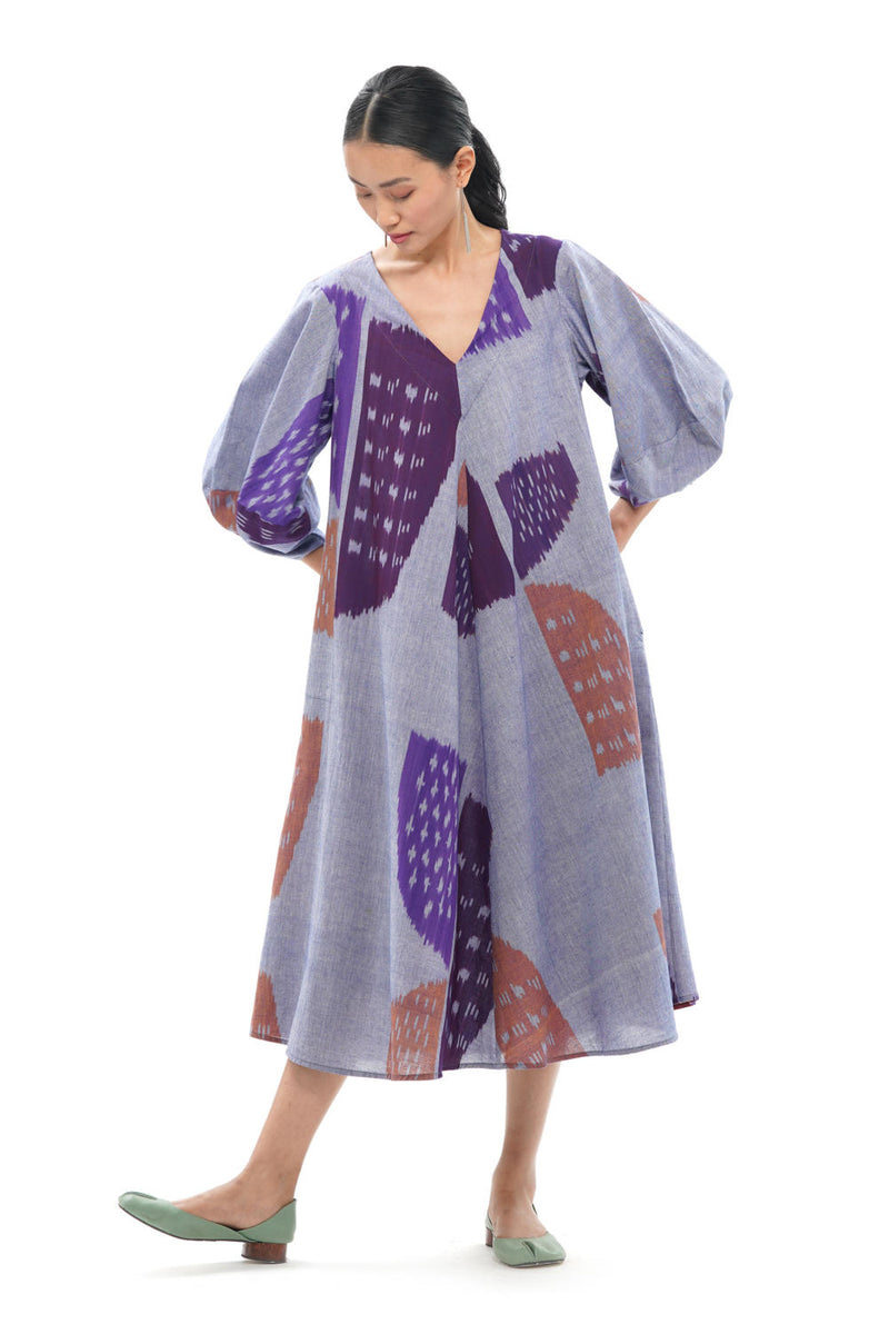 SHOBU LANTERN BIAS DRESS