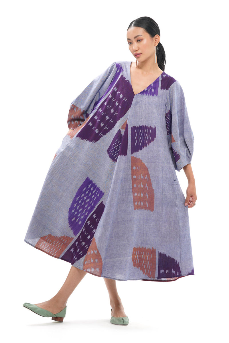 SHOBU LANTERN BIAS DRESS