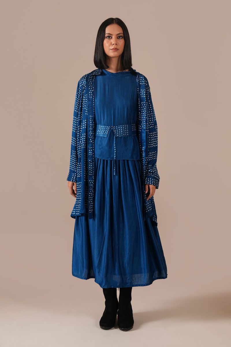 SILK REVERIE SET silk Buy SILK REVERIE SET from C&W | Co-Ord Sets for Women by Indigo Dreams in blue color for women in Singapore