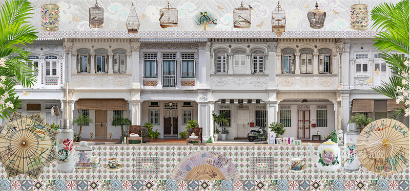 Singapore Shophouses In Heritage Neutrals