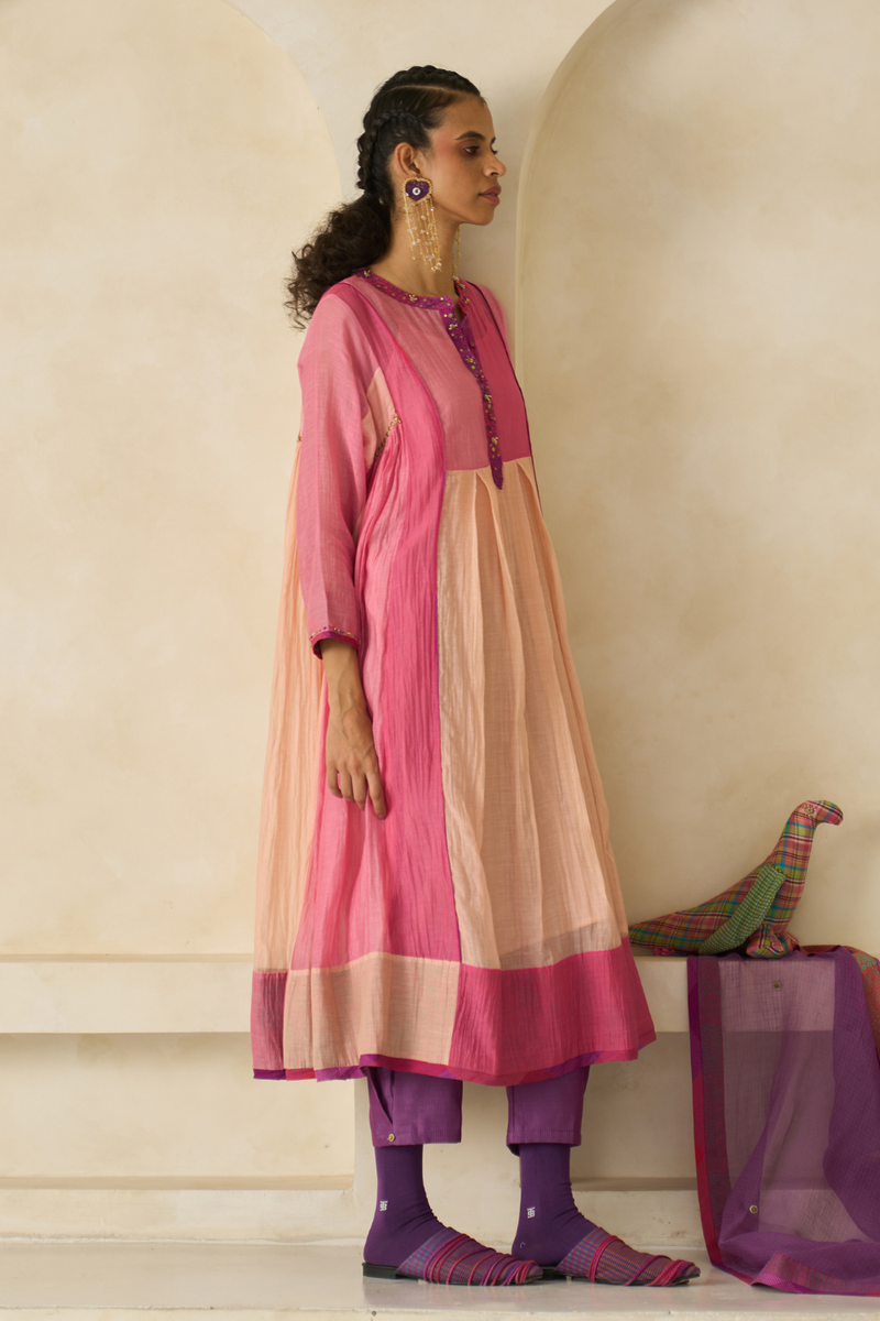 Jack Dupatta cotton by SWATTI KAPOOR in purple color for women in Singapore