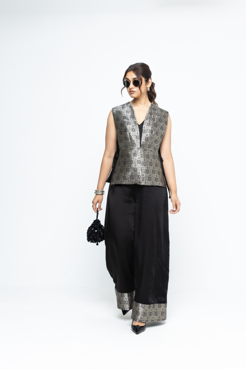 Alia Gilet with Jumpsuit - Black