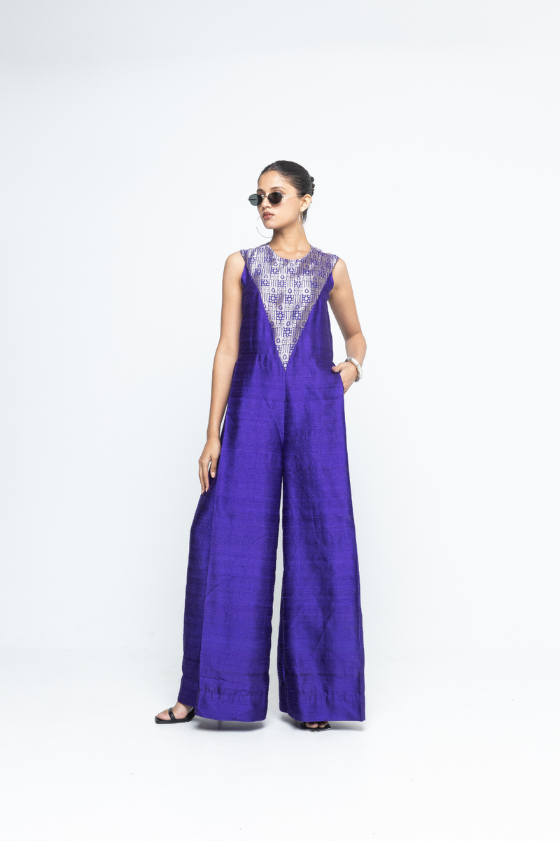Reha - Statement Jumpsuit - Purple
