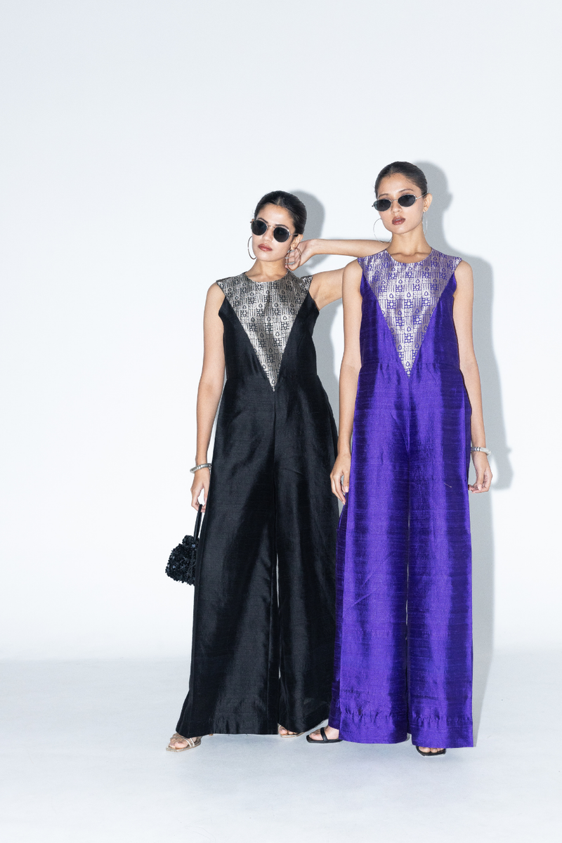 Reha - Statement Jumpsuit - Purple
