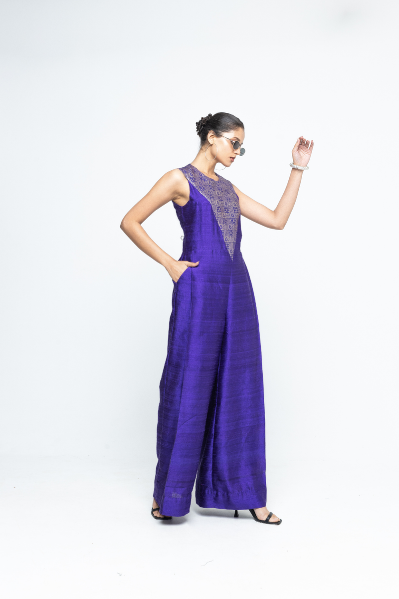 Reha - Statement Jumpsuit - Purple