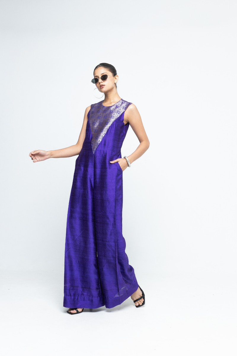 Reha - Statement Jumpsuit - Purple