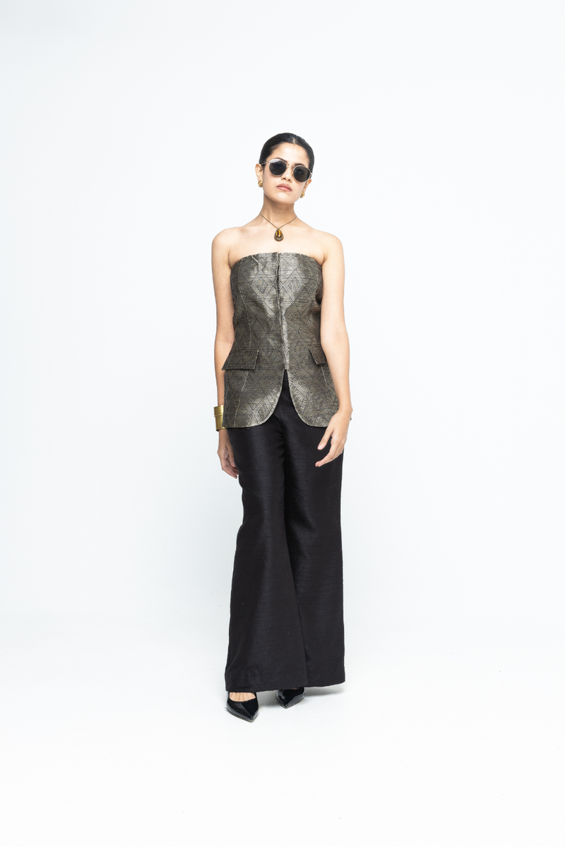 Tiya - Black Tube Jacket set - Black