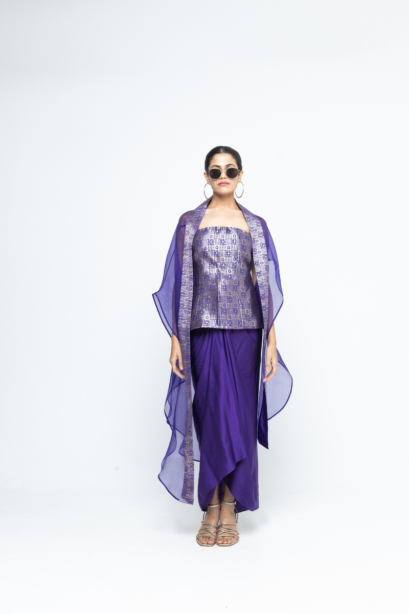 Dela Cape set - Purple