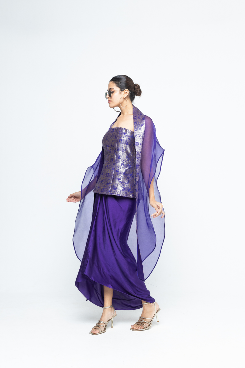 Dela Cape set - Purple