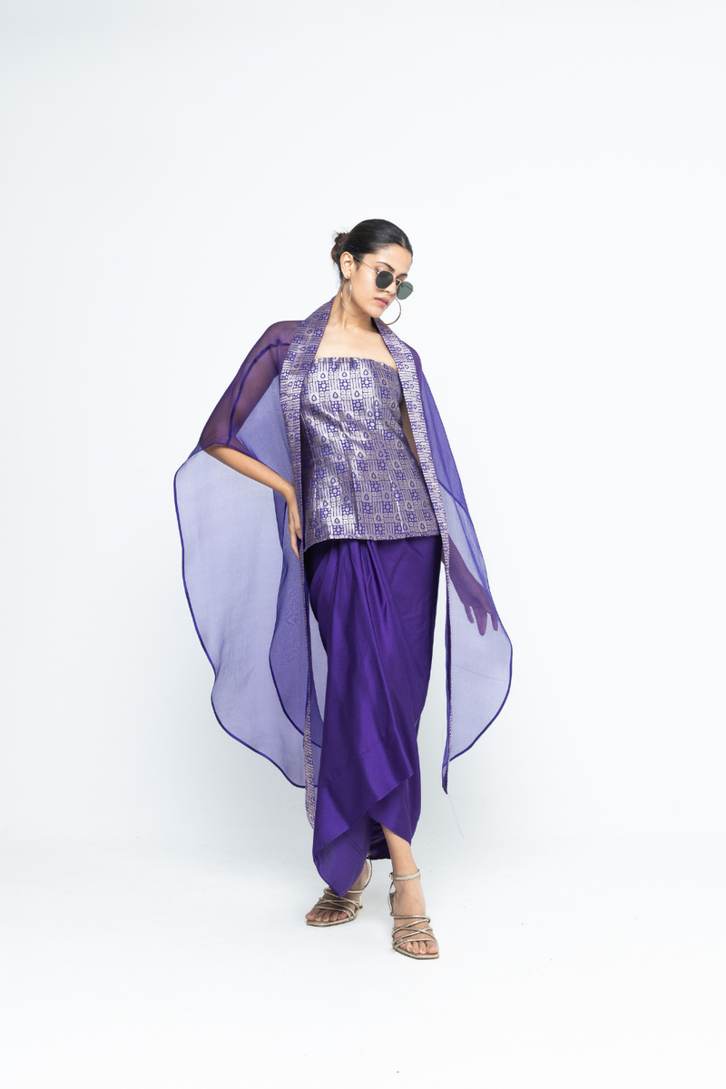 Dela Cape set - Purple