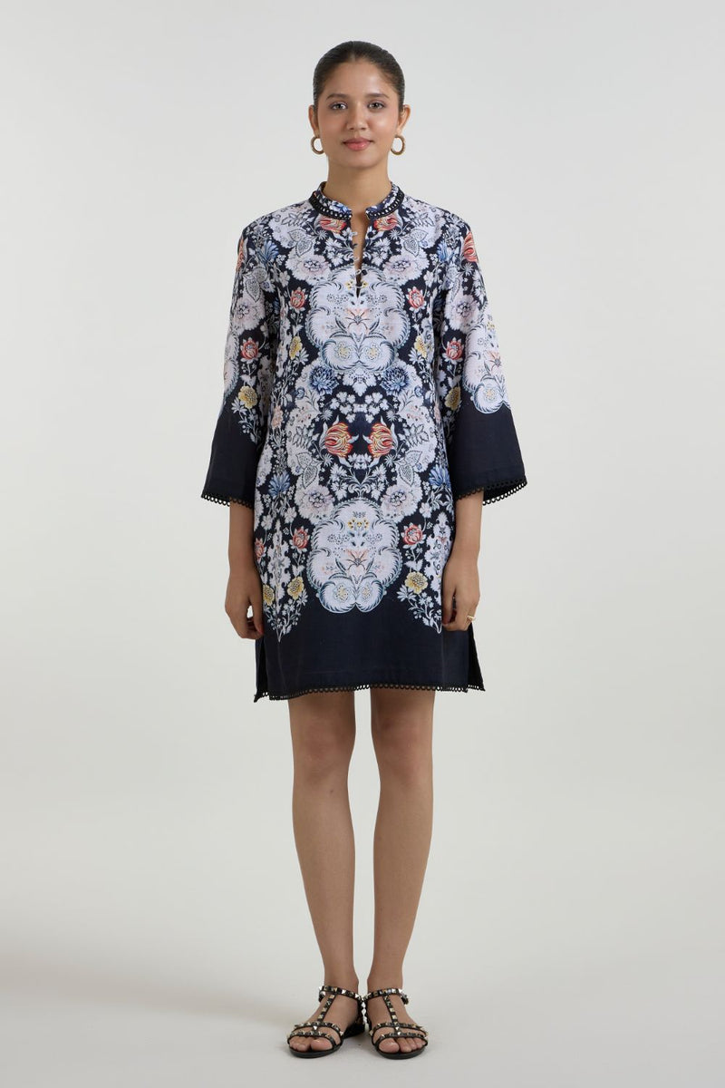 Valerie Shift Dress linen dress by SOBARIKO for women in Singapore