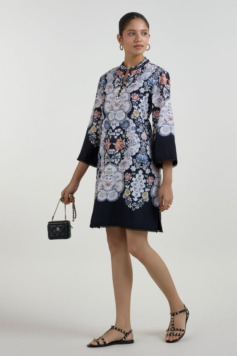 Valerie Shift Dress linen dress by SOBARIKO for women in Singapore