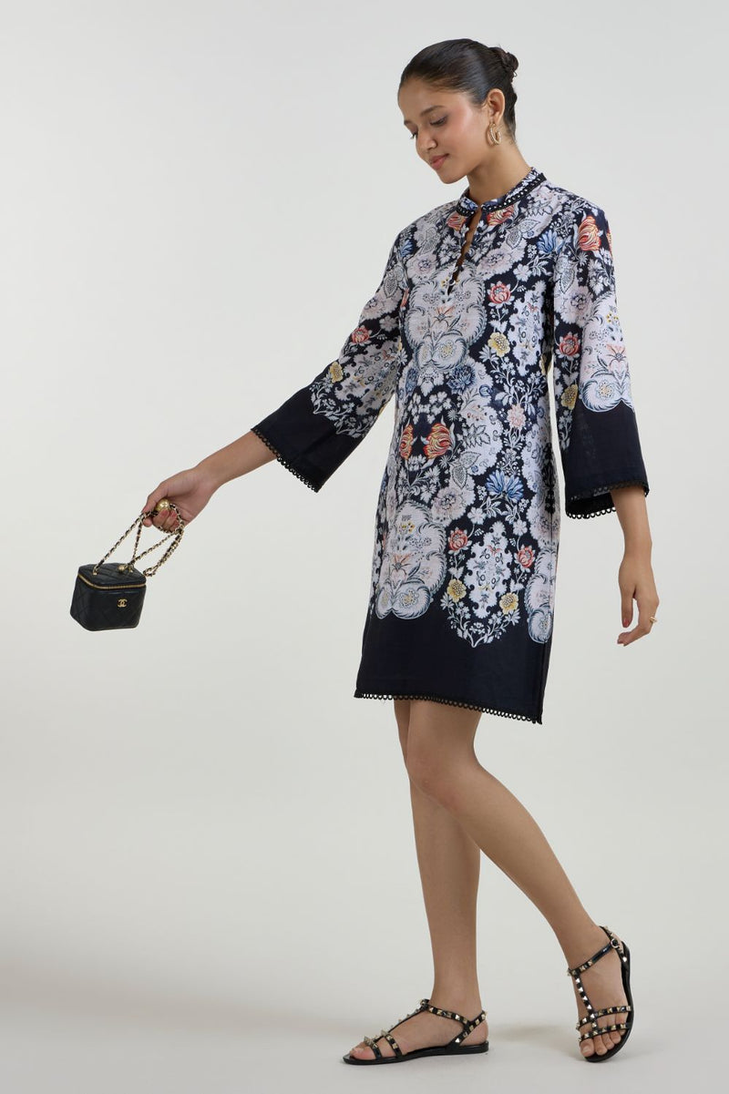 Valerie Shift Dress linen dress by SOBARIKO for women in Singapore