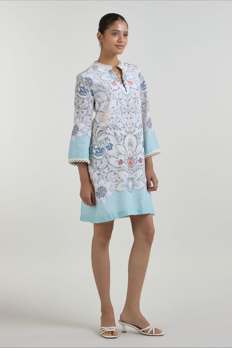 Tyla Shift Dress linen dress by SOBARIKO for women in Singapore
