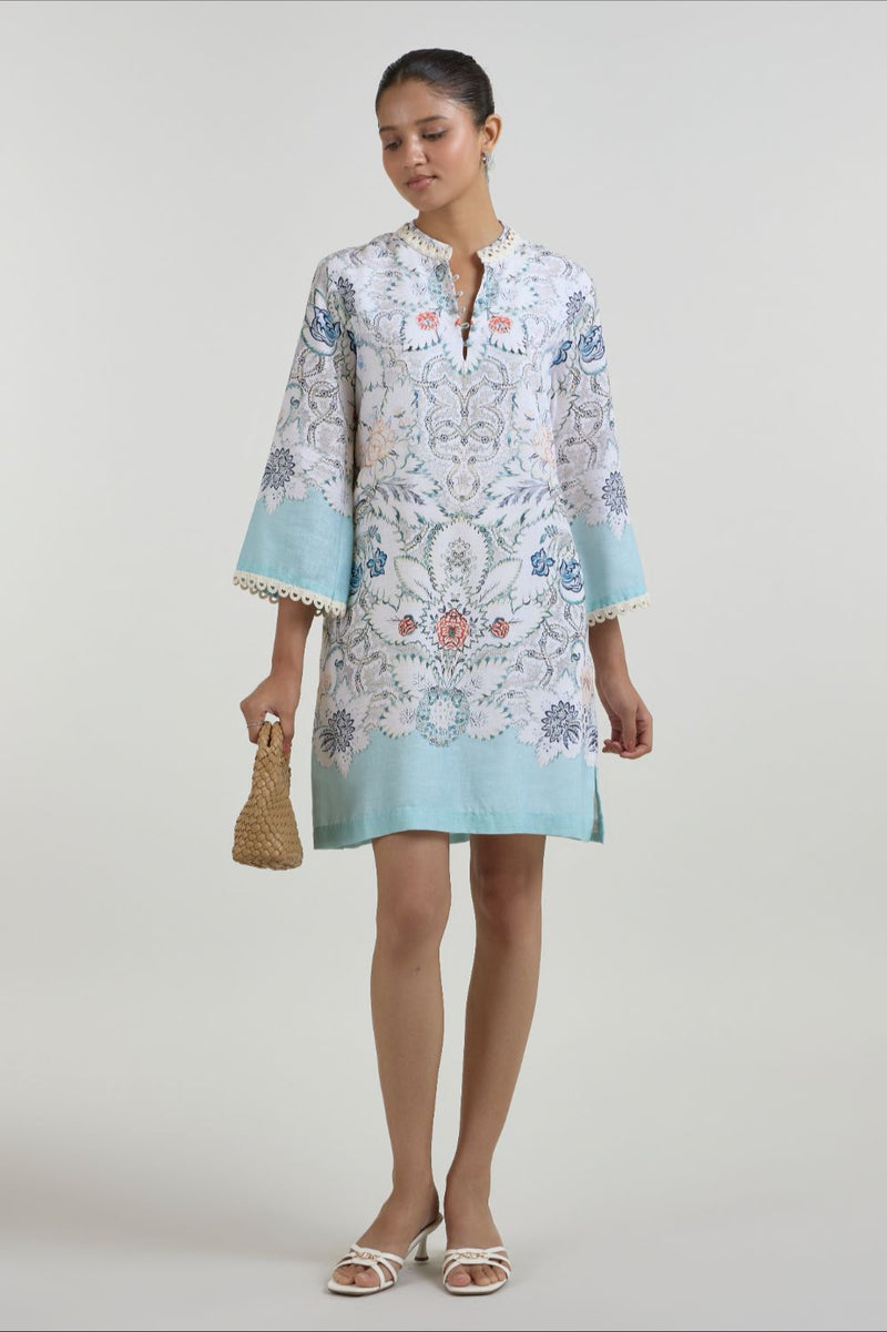 Tyla Shift Dress linen dress by SOBARIKO for women in Singapore