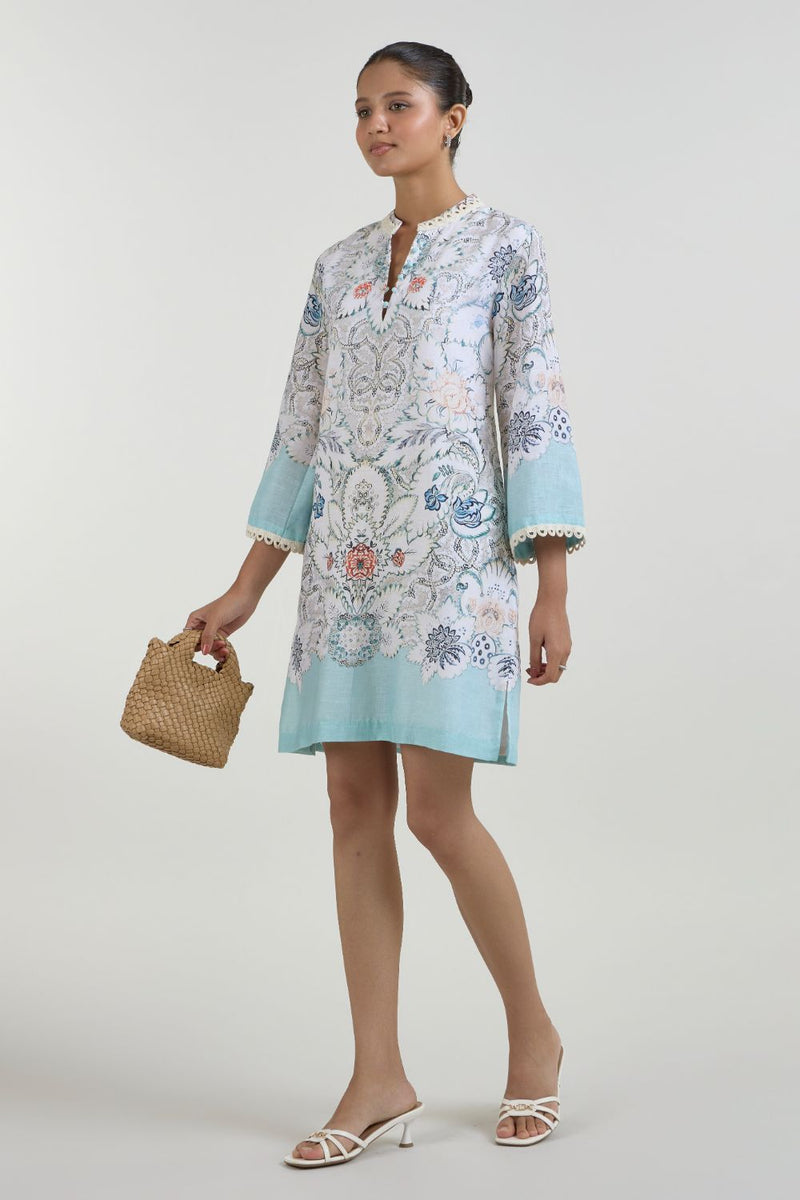 Tyla Shift Dress linen dress by SOBARIKO for women in Singapore