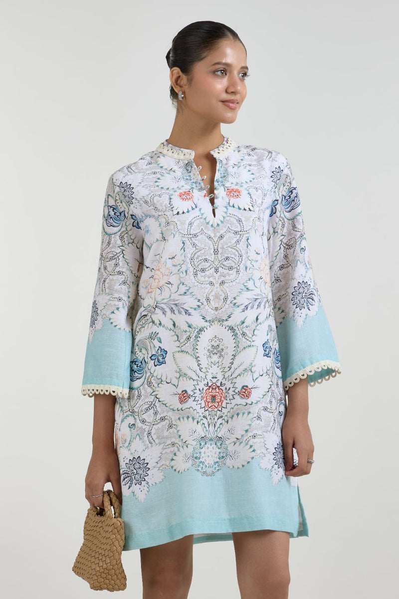 Tyla Shift Dress linen dress by SOBARIKO for women in Singapore