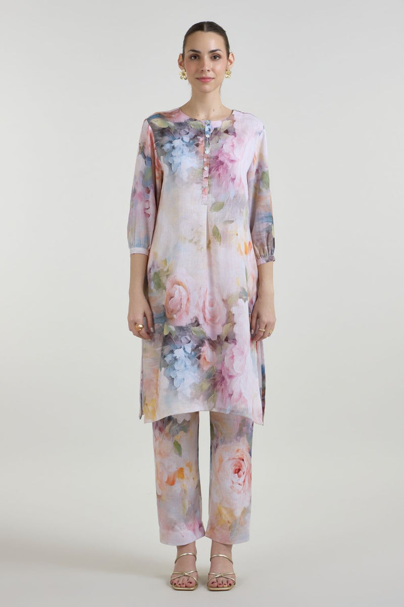 Olivia Kurta Set linen co-ord set by SOBARIKO for women in Singapore