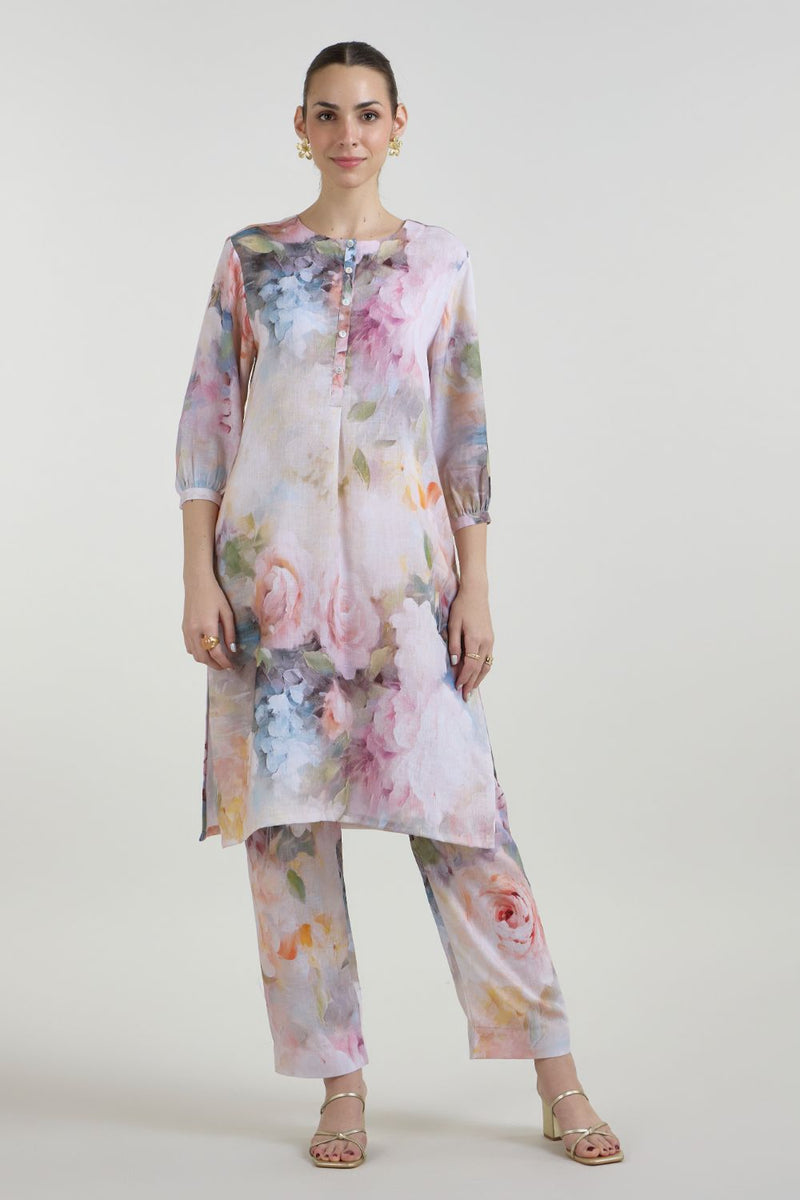 Olivia Kurta Set linen co-ord set by SOBARIKO for women in Singapore