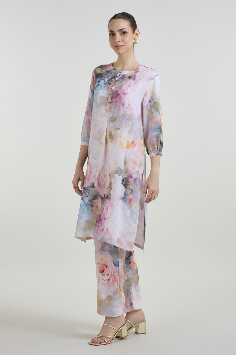 Olivia Kurta Set linen co-ord set by SOBARIKO for women in Singapore
