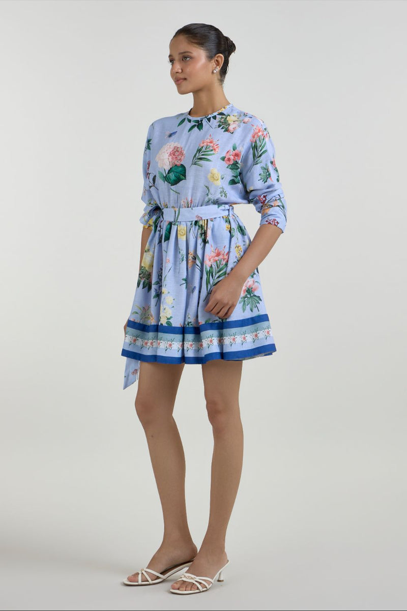 Blaire Mini Dress linen dress by SOBARIKO for women in Singapore