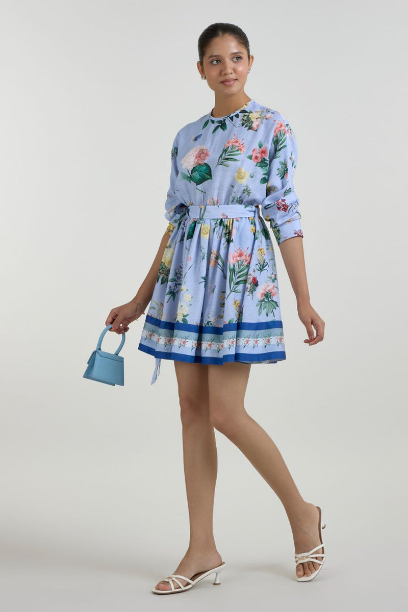 Blaire Mini Dress linen dress by SOBARIKO for women in Singapore